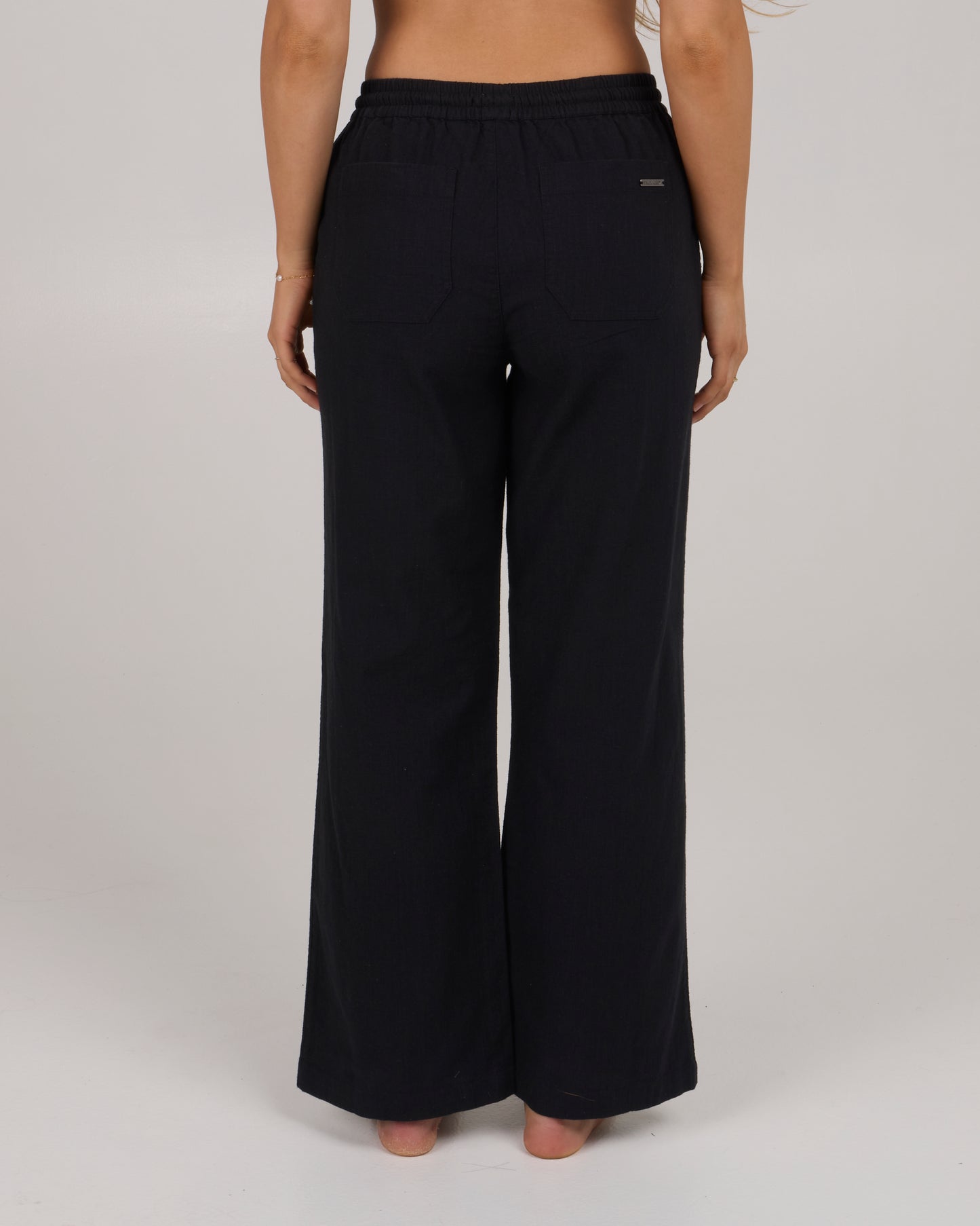 back view of Shoreline Beach Pant - Black