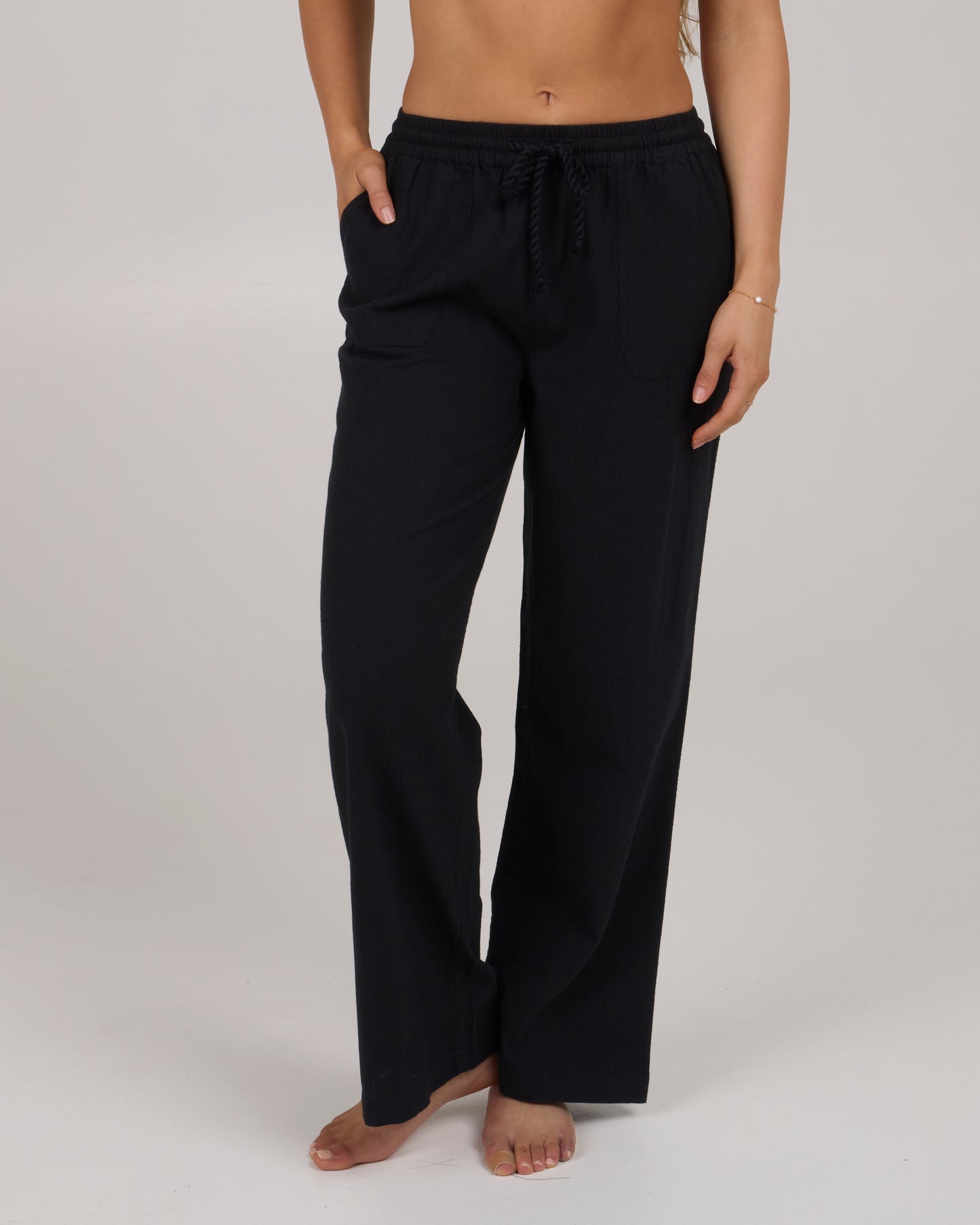 front view of Shoreline Beach Pant - Black