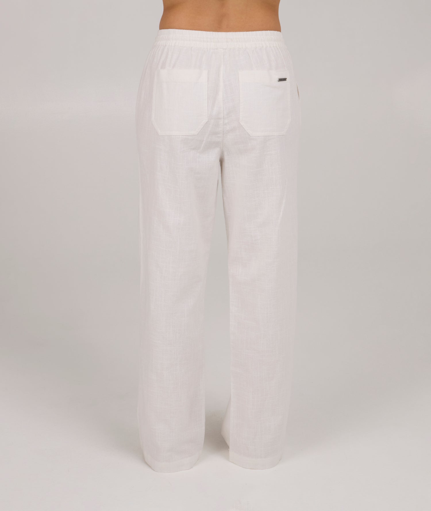 back view of Shoreline Beach Pant - White