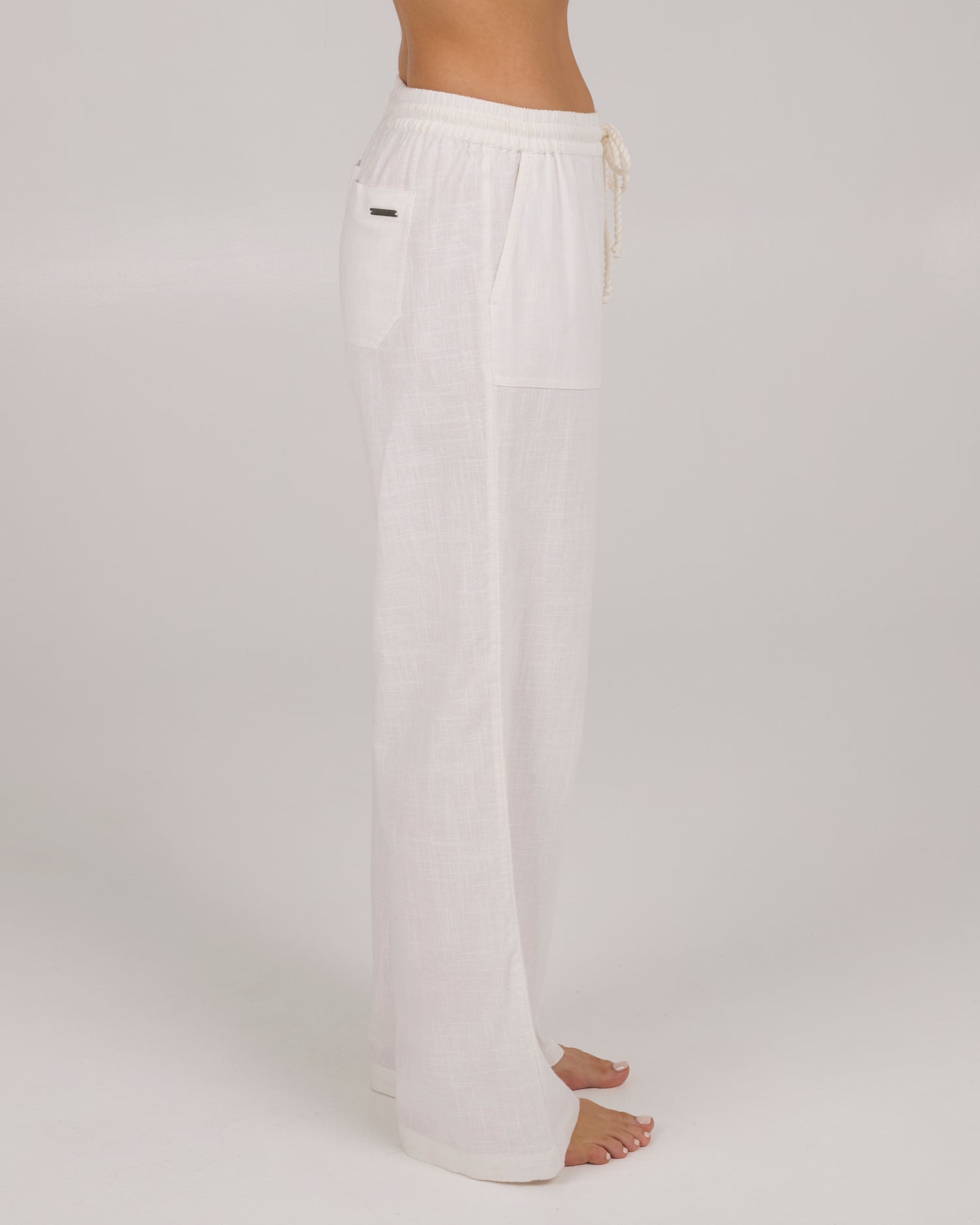 profile of Shoreline Beach Pant - White