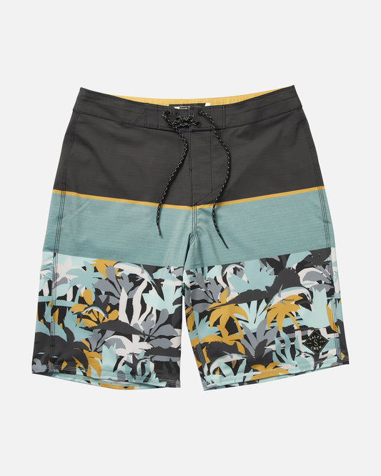 front view of Stacked Mackerel Boardshort