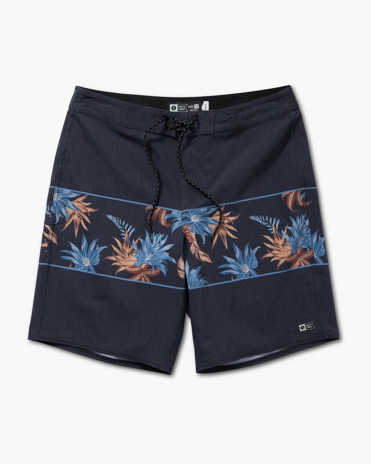 front view of Glider Black Boardshort