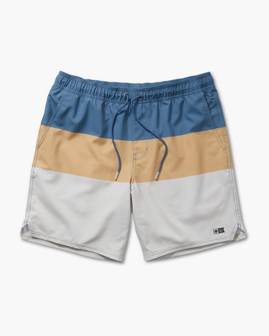 front view of Wayfinder Natural Elastic Boardshort