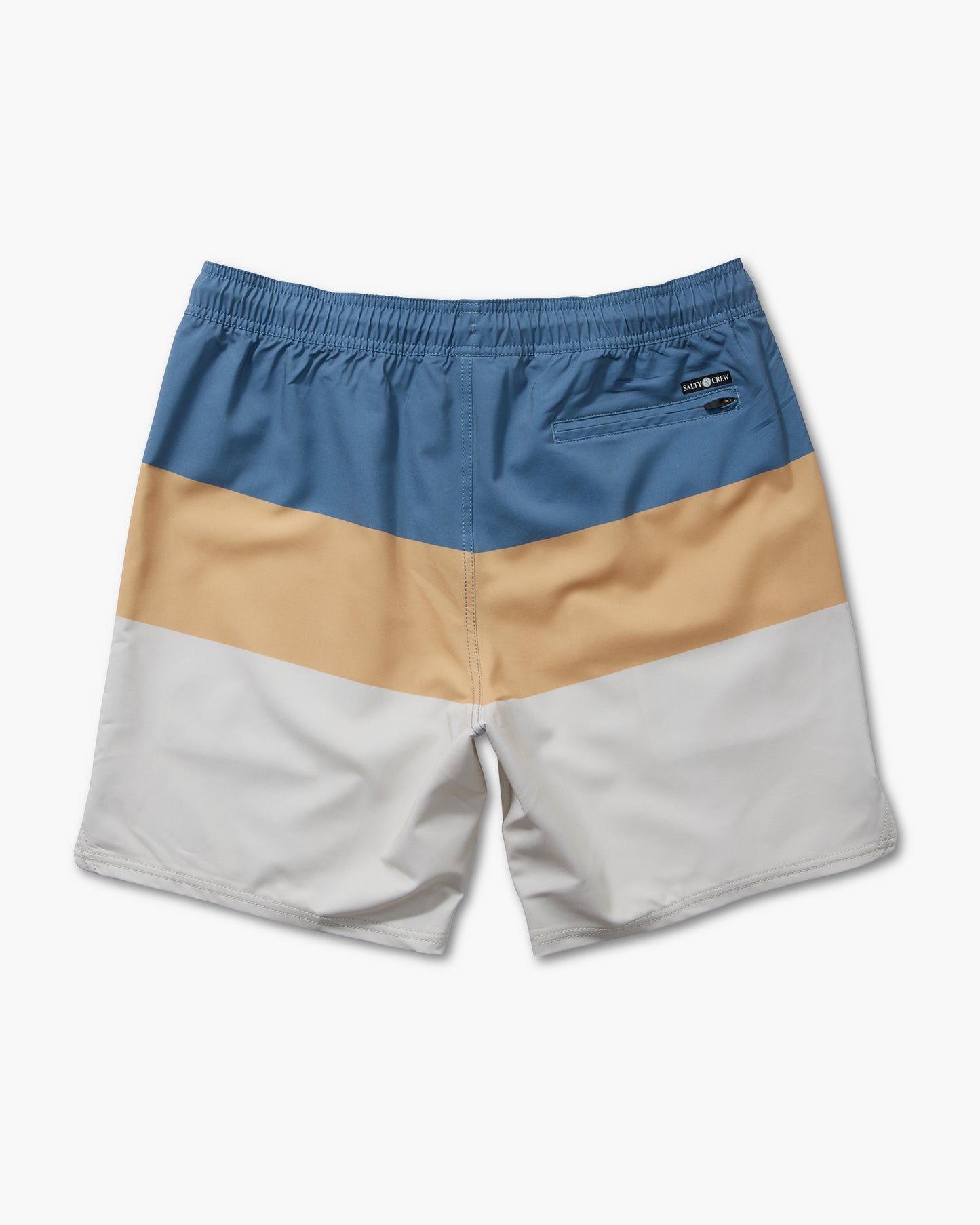 back view of Wayfinder Natural Elastic Boardshort