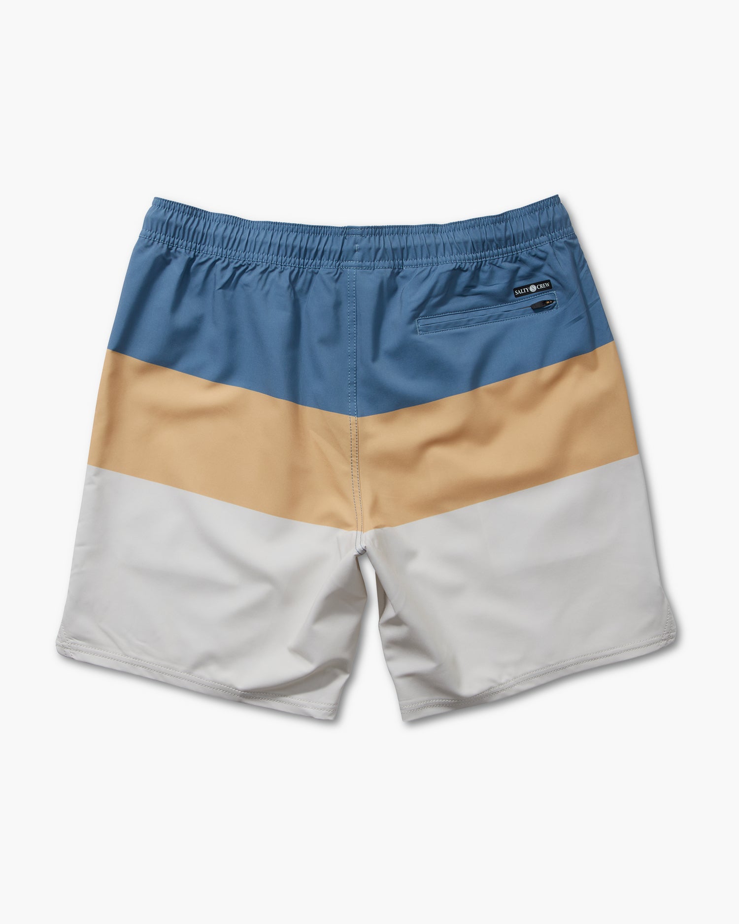 back view of Wayfinder Natural Elastic Boardshort