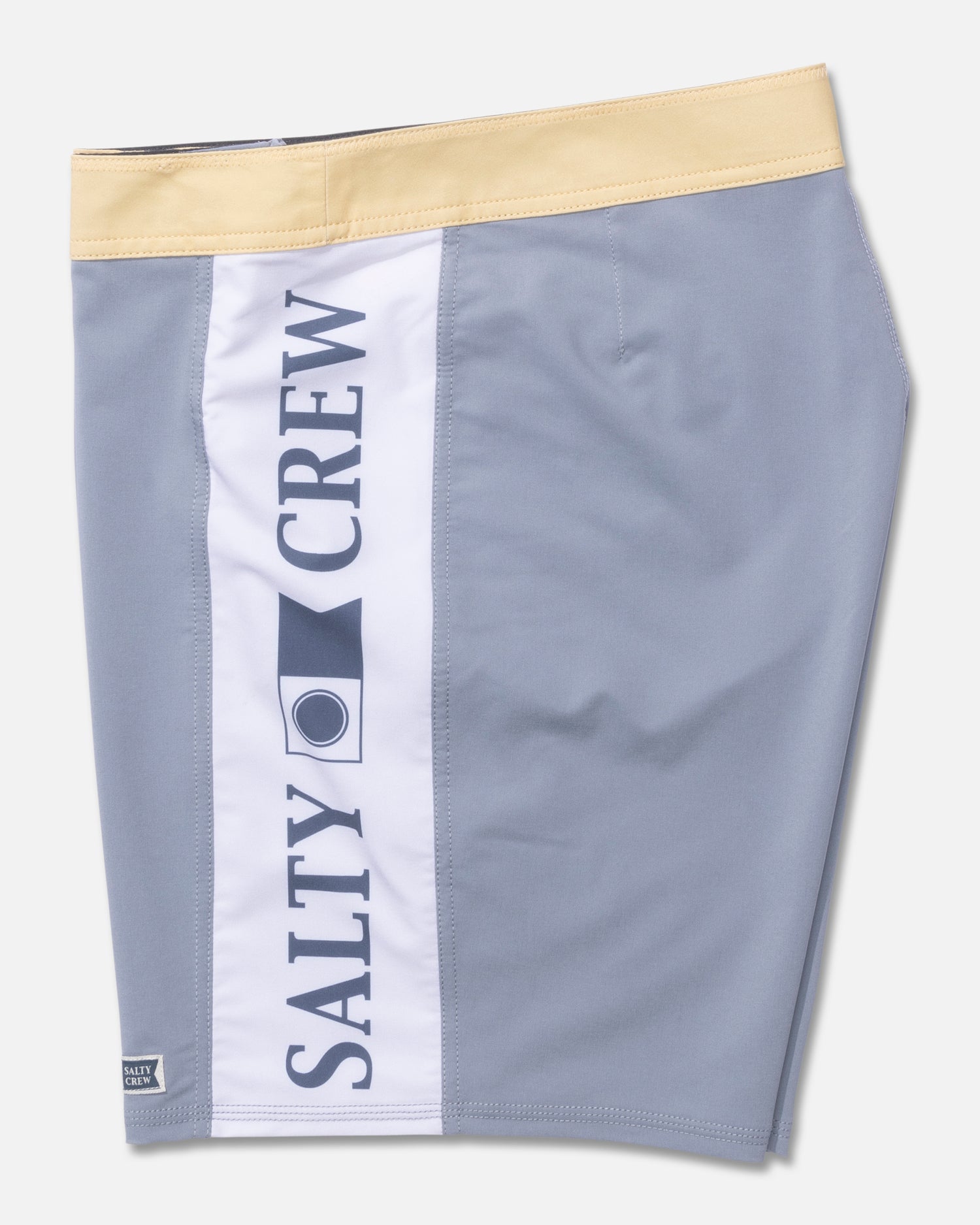 Profile view of the Sidebar Boardshort - Iron. 