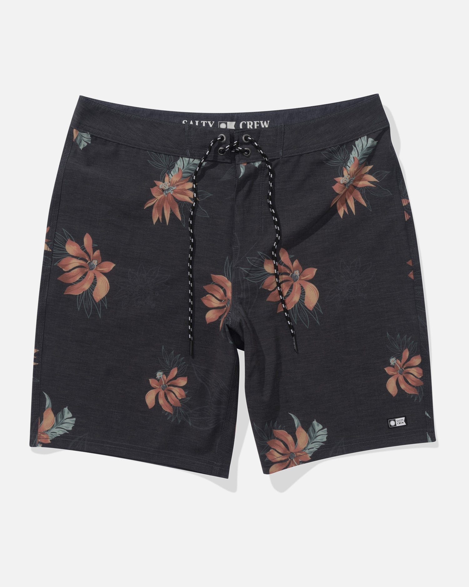 front view of Bloomin Boardshort - Black