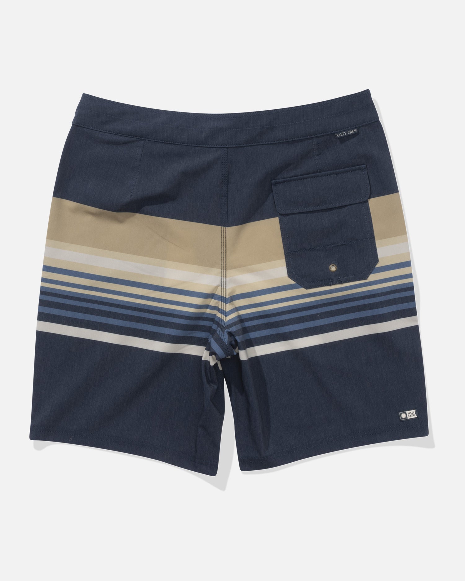 back view of Sunset Boardshort - Navy