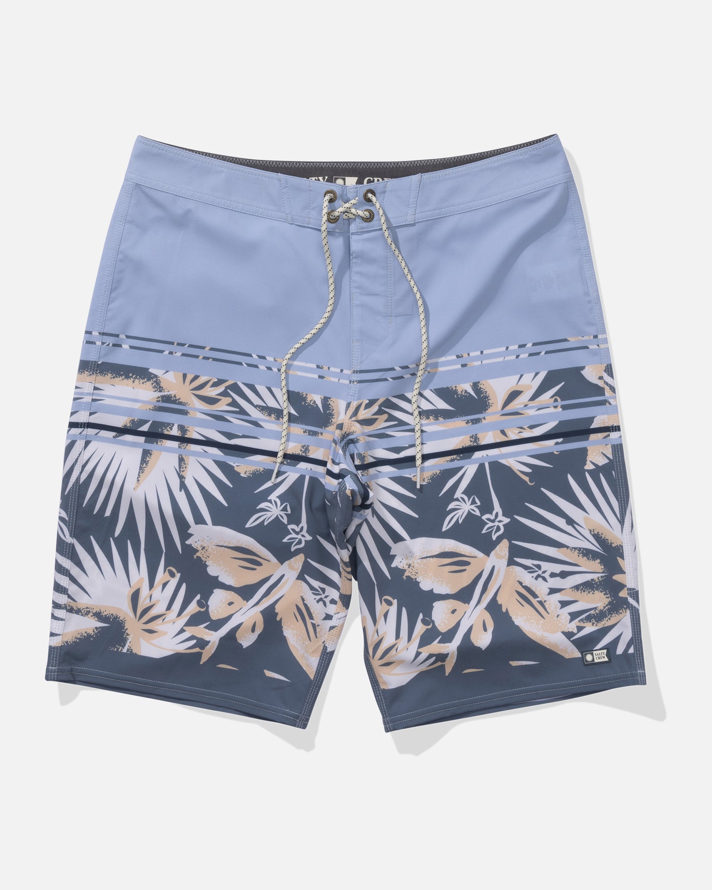 front view of Banzai Boardshort - Blue Fog