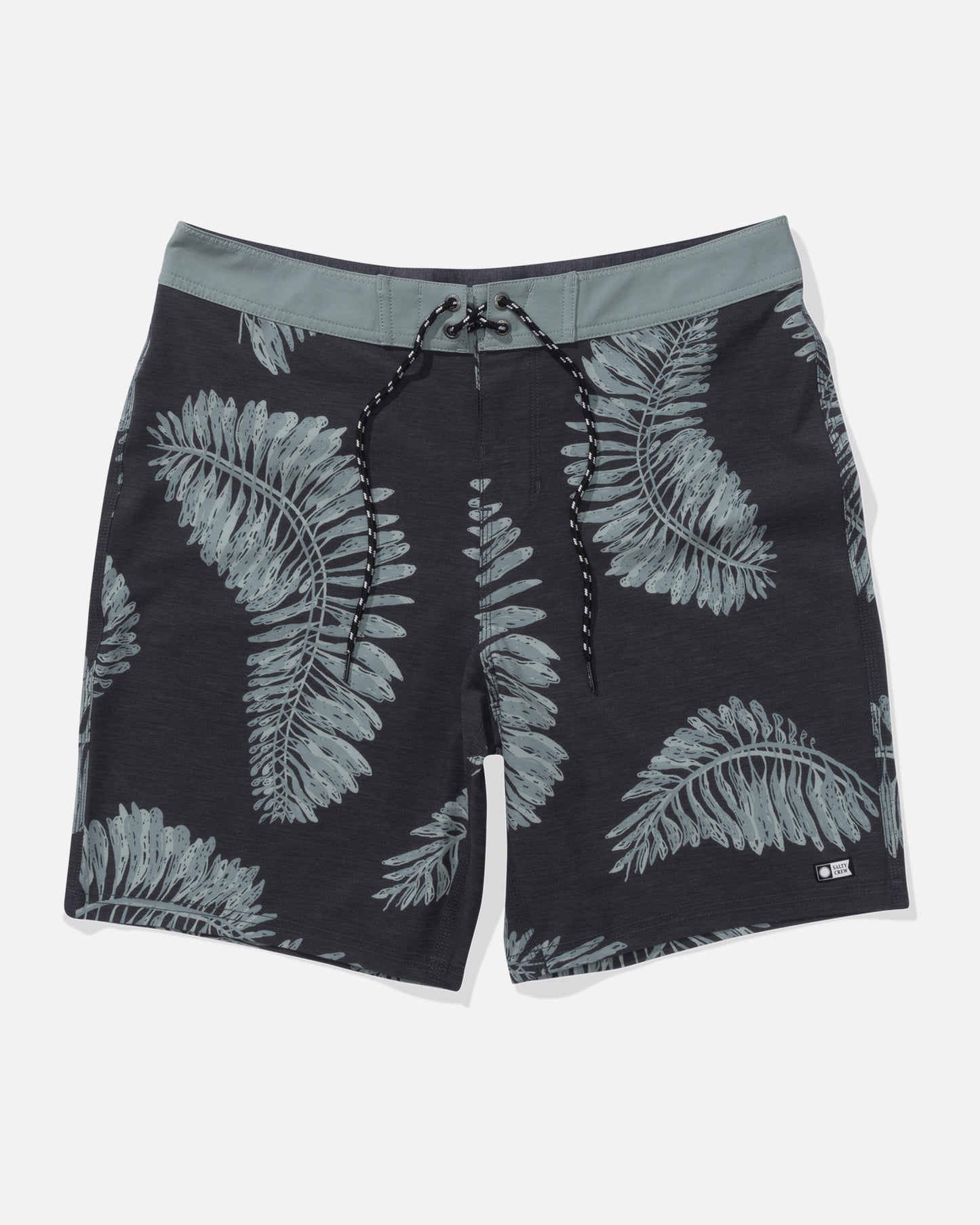 Front view of the Stringer Boardshort - Black. 