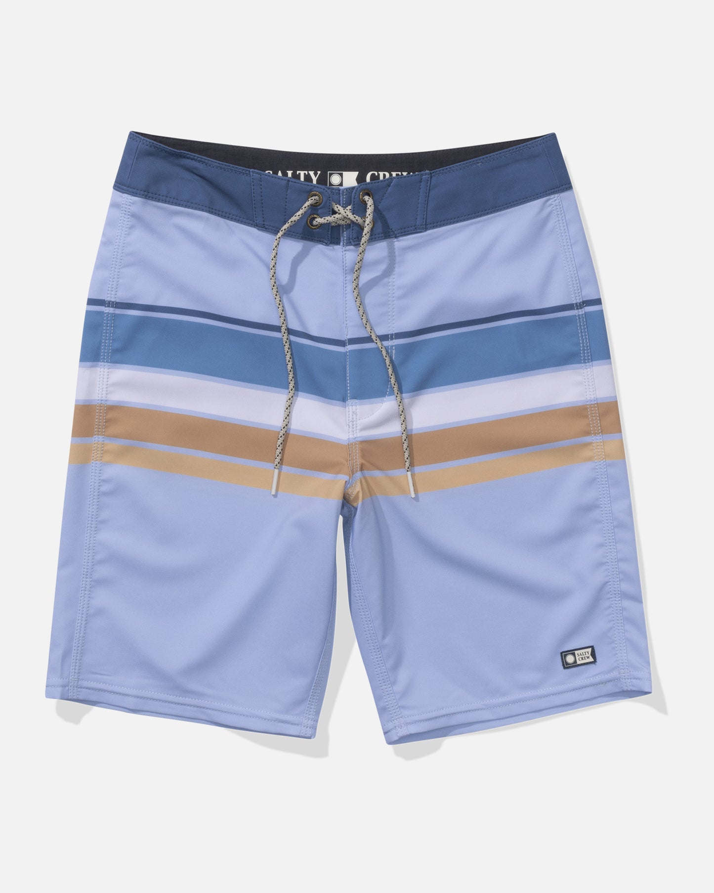 front view of Lateral Line Boys Boardshort - Light Blue