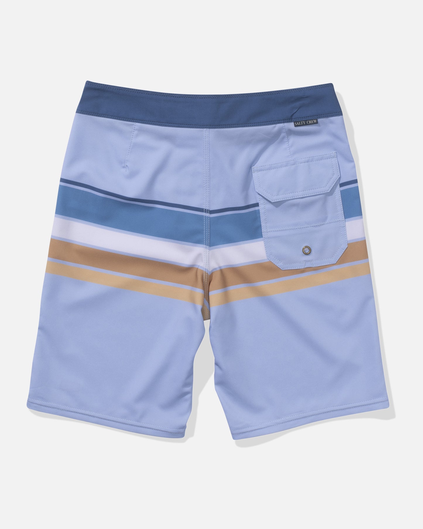 back view of Lateral Line Boys Boardshort - Light Blue