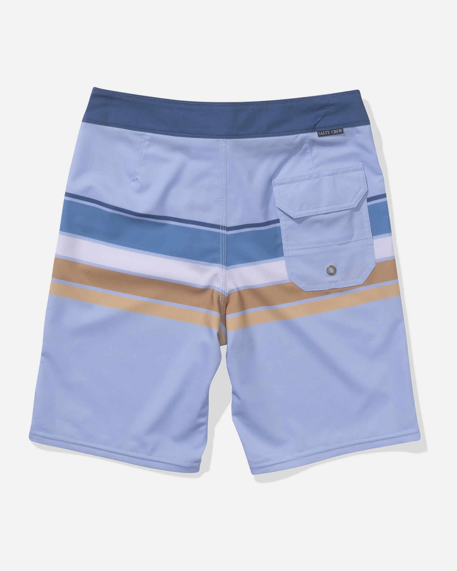 back view of Lateral Line Boys Boardshort - Light Blue