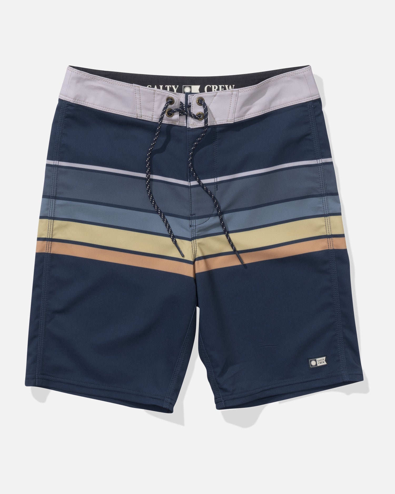 front view of Lateral Line Boys Boardshort - Navy