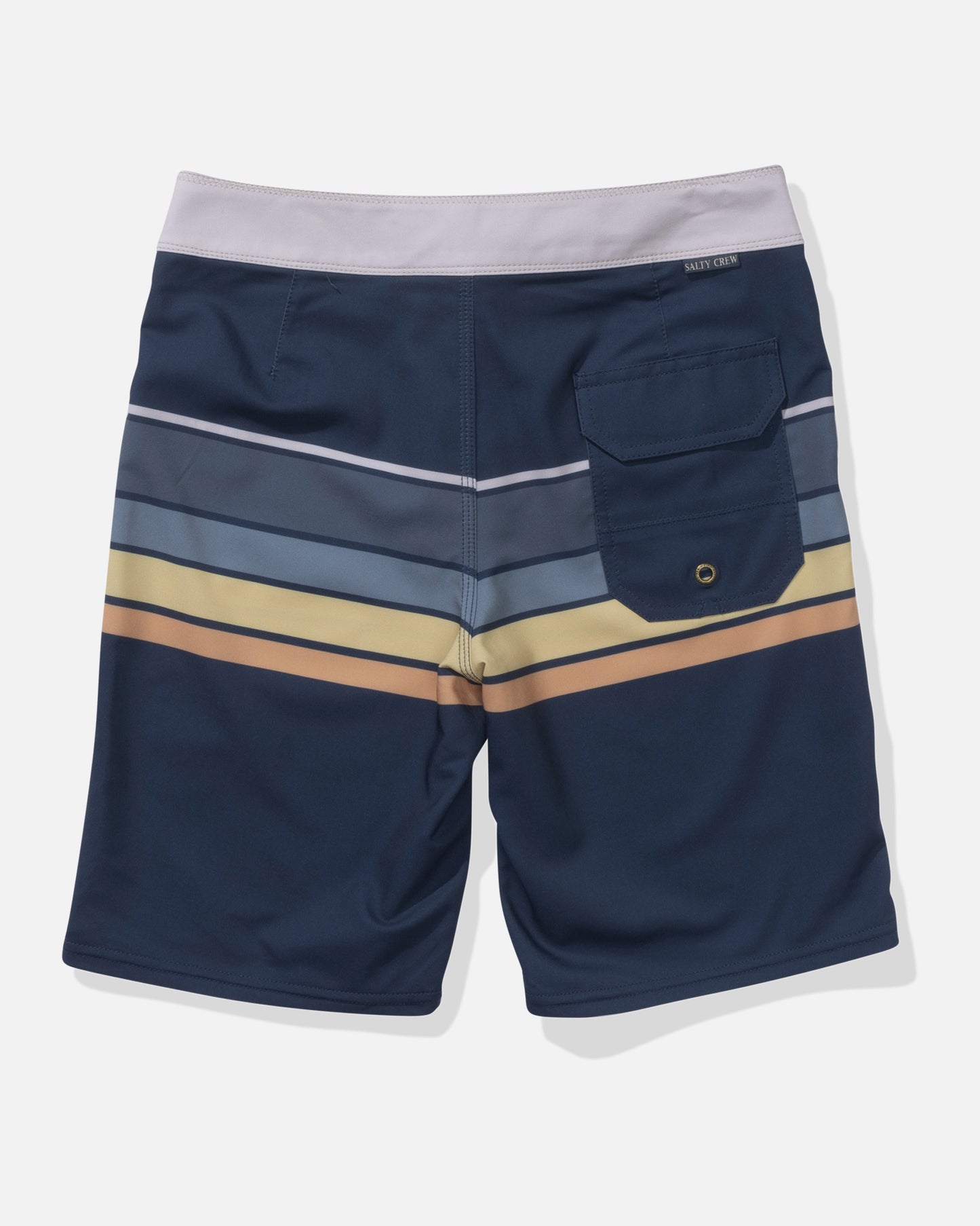 back view of Lateral Line Boys Boardshort - Navy