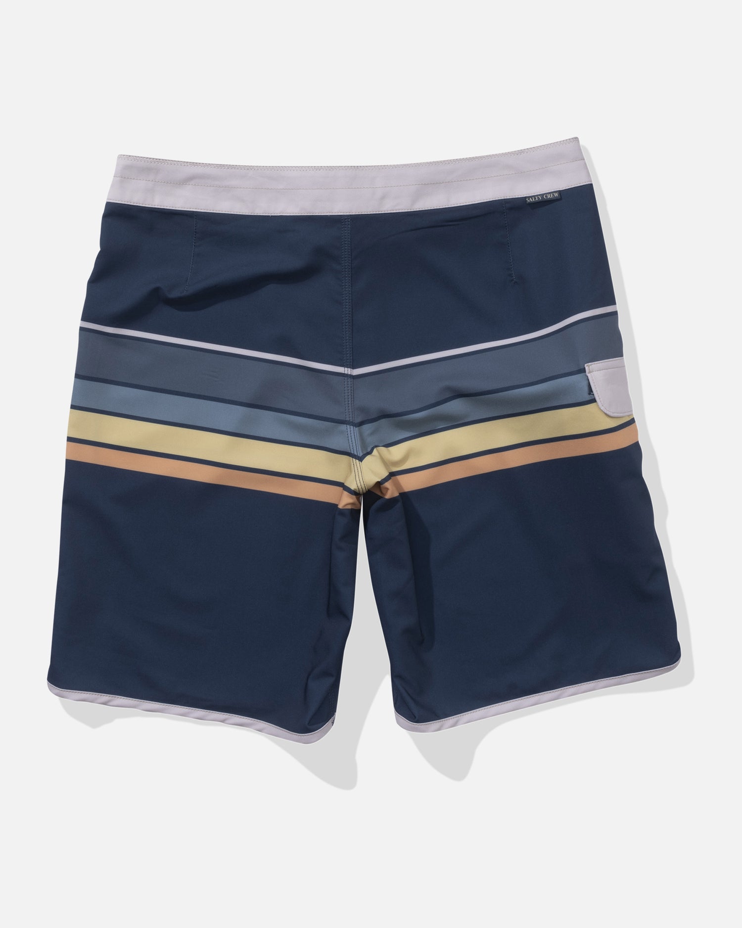 Back view of the Lateral Line Boardshort - Navy. 