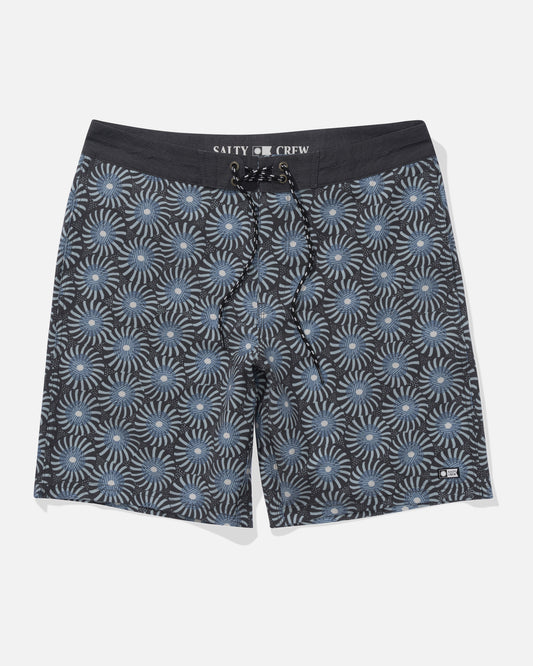 Front view of the Uni Farm Boardshort - Black. 