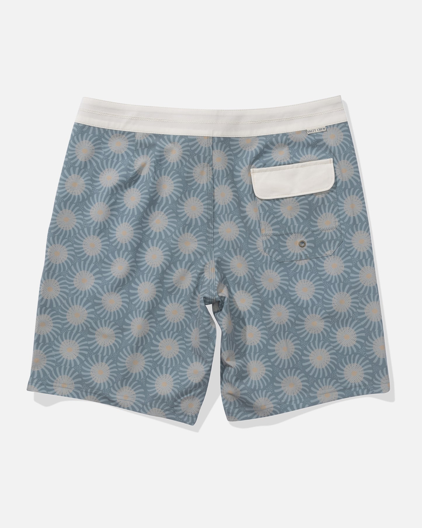 Back view of the Uni Farm Boardshort - Deep Sea. 