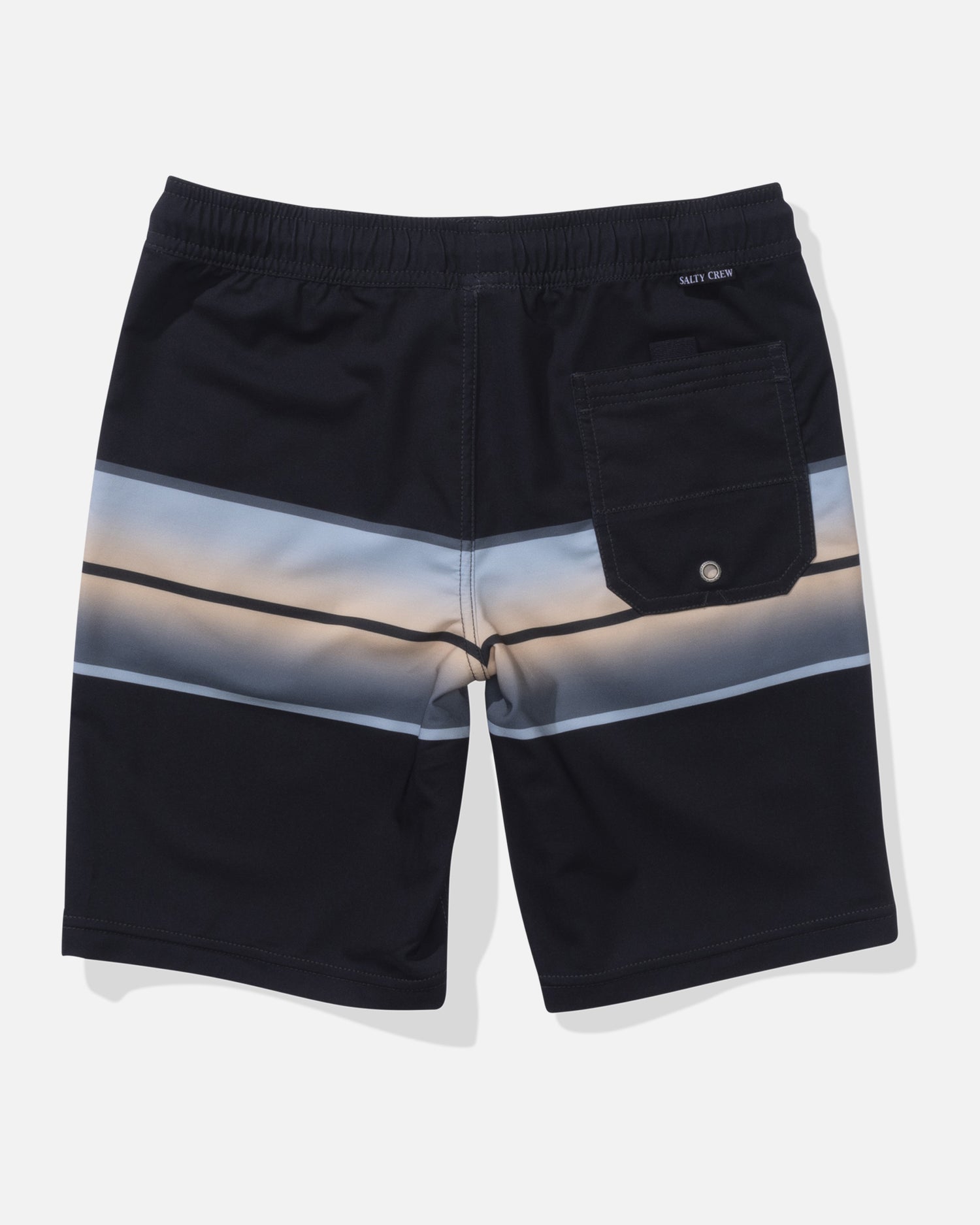 back view of Sunup Volley Short - Black