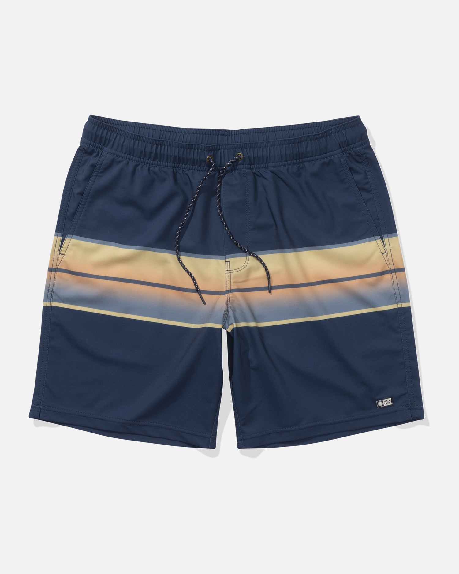 Front view of the Sunup Volley Short - Bluefin. 