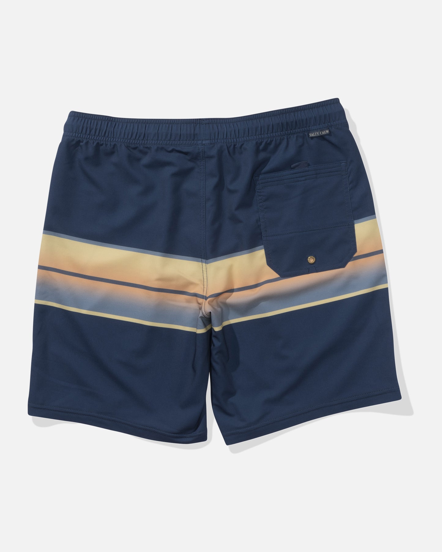 Back view of the Sunup Volley Short - Bluefin. 