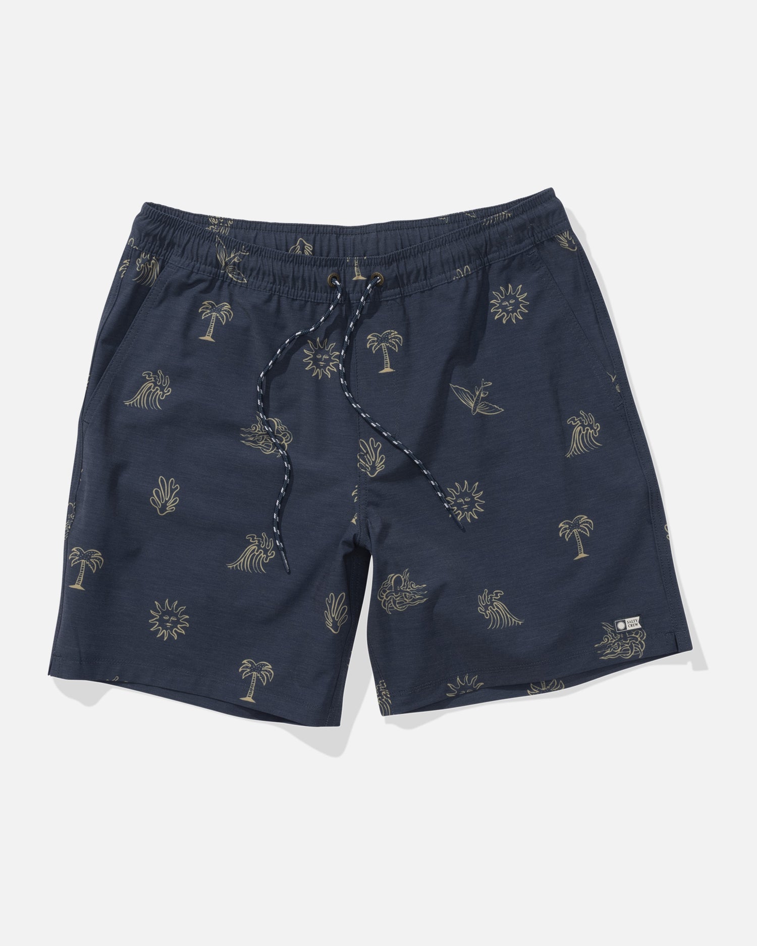 front view of Good Vibes Volley Short - Navy