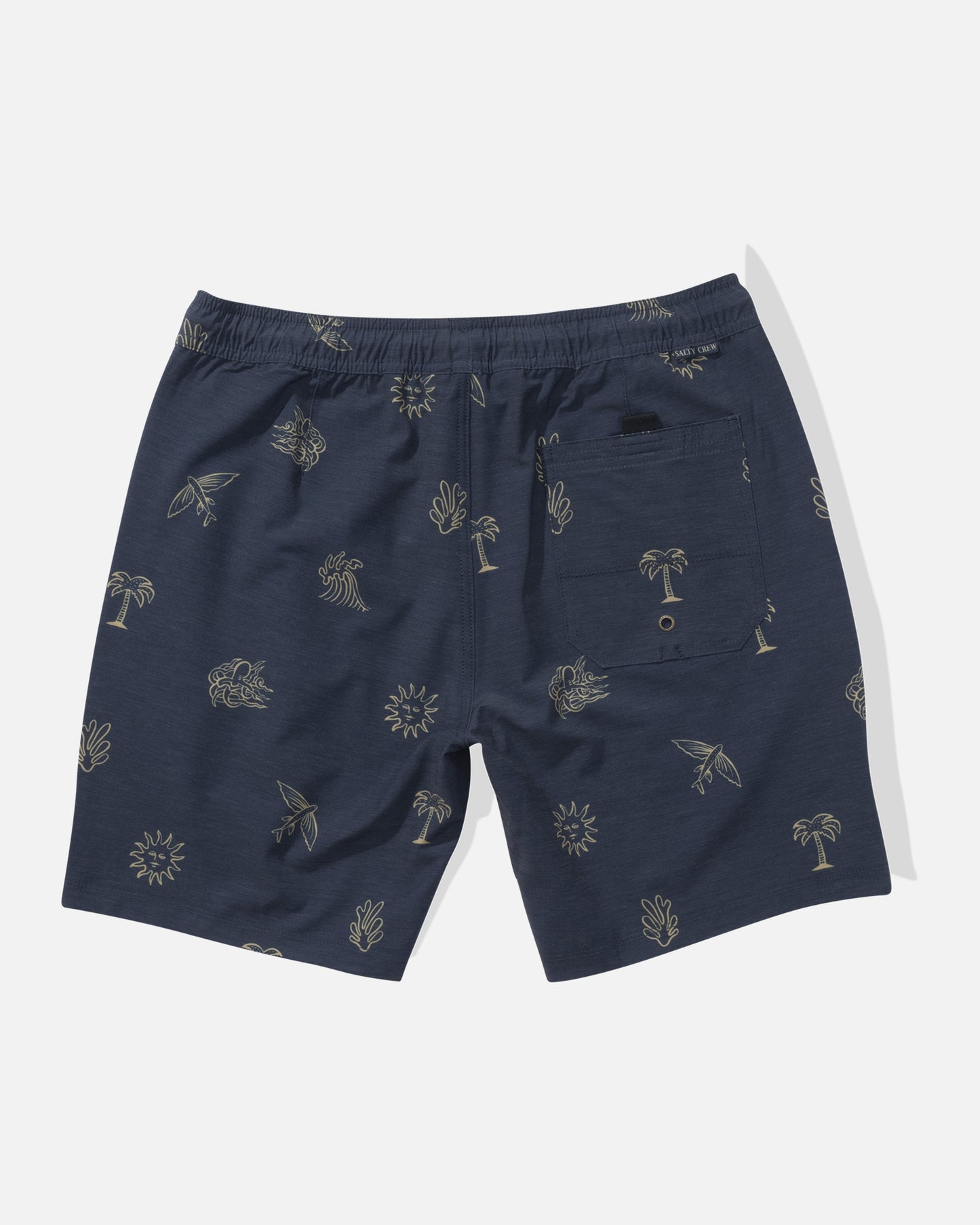 back view of Good Vibes Volley Short - Navy