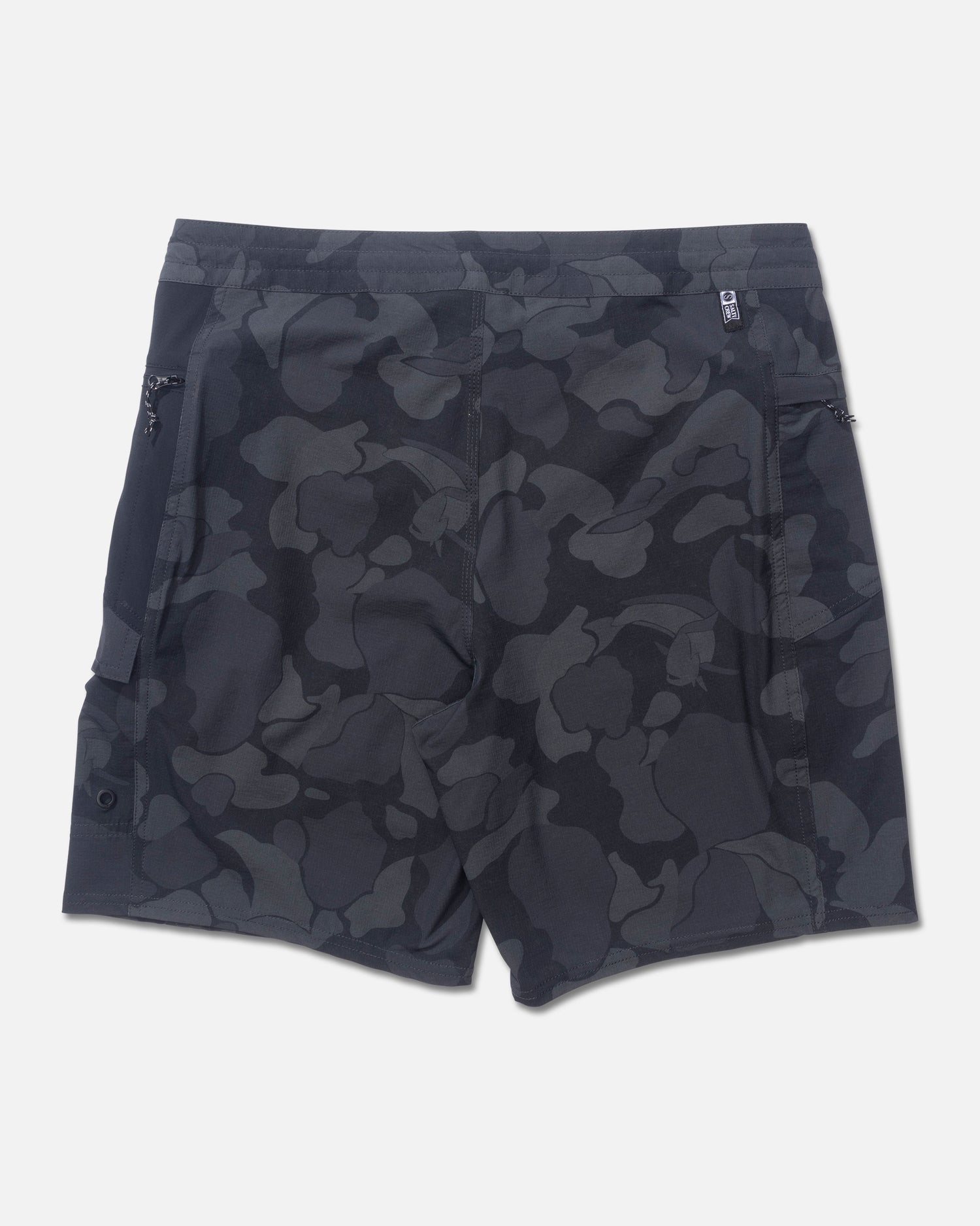 Back view of the Flagship Boatshort - Black. 