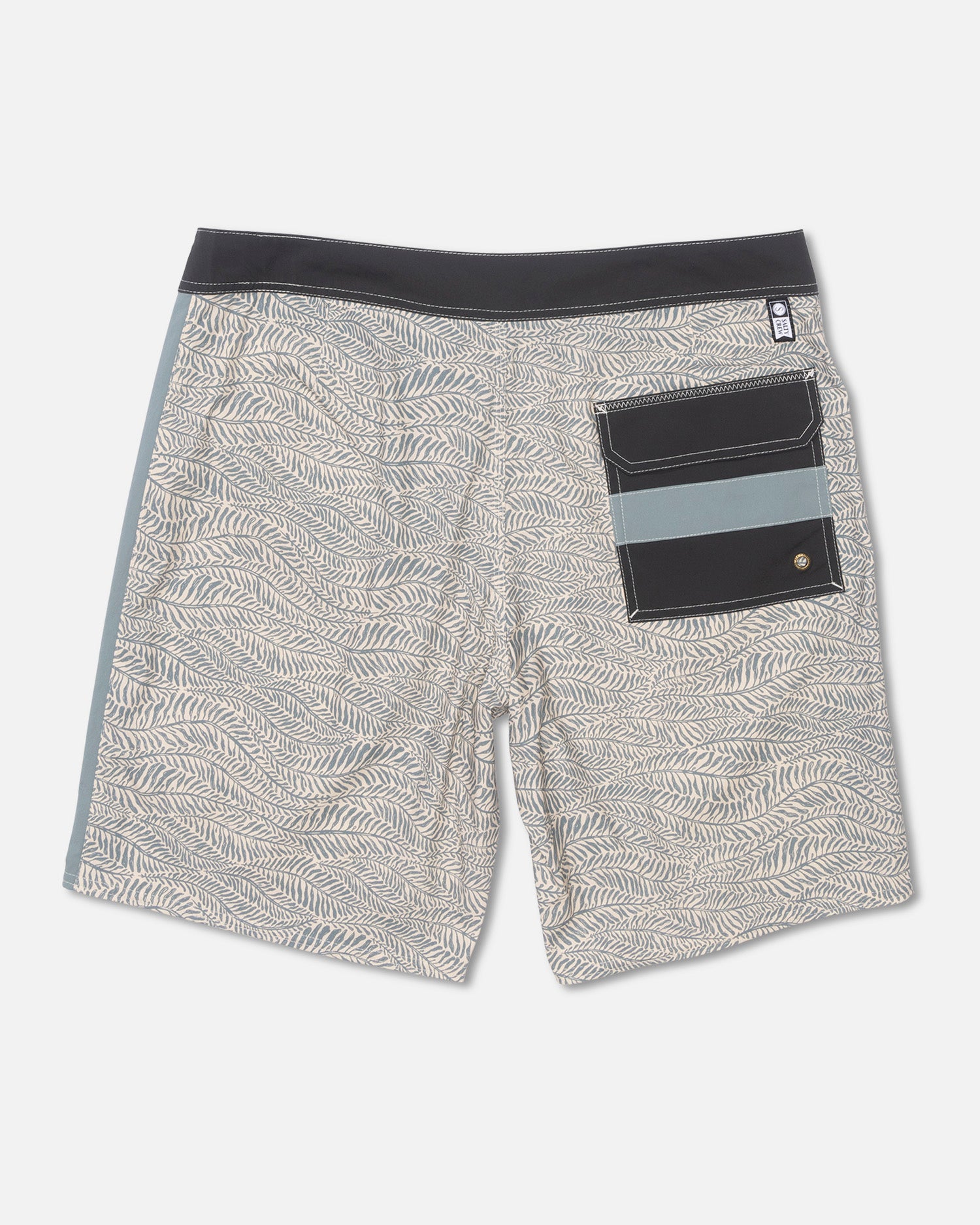 back view of Channel Boardshort - Navy