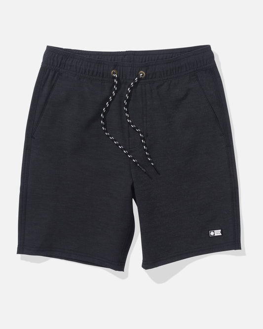 front view of Drifter Boys Elastic Hybrid Short - Black