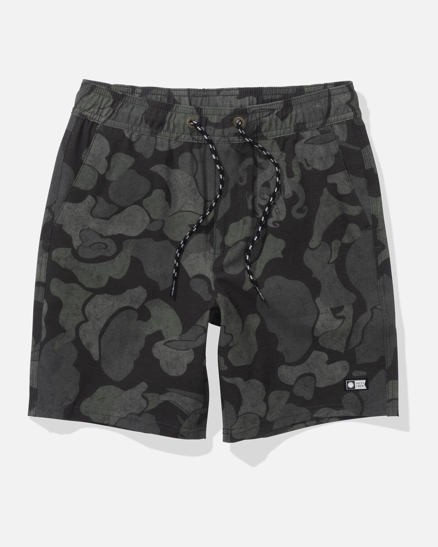 front view of Drifter Boys Elastic Hybrid Short - Camo