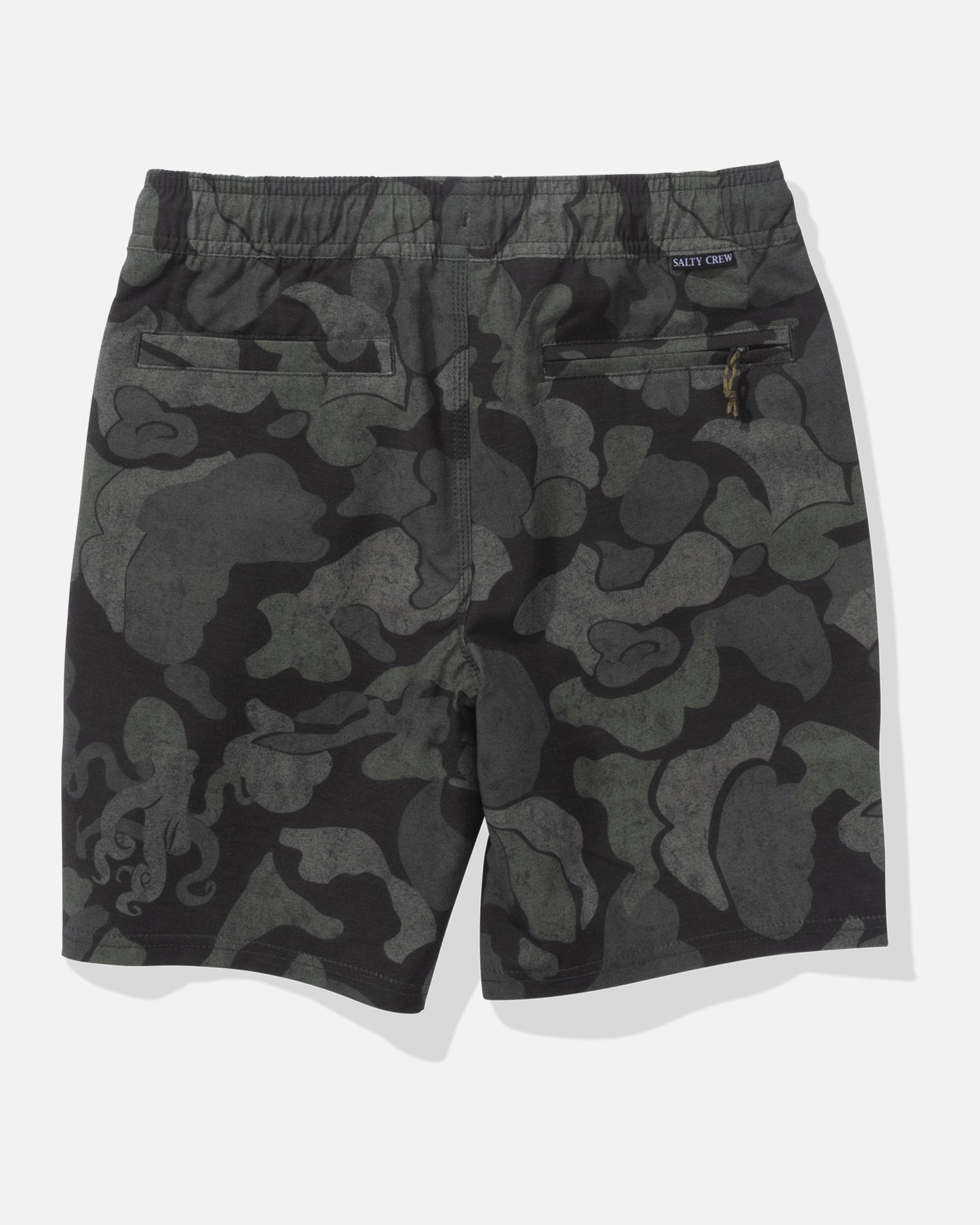 back view of Drifter Boys Elastic Hybrid Short - Camo