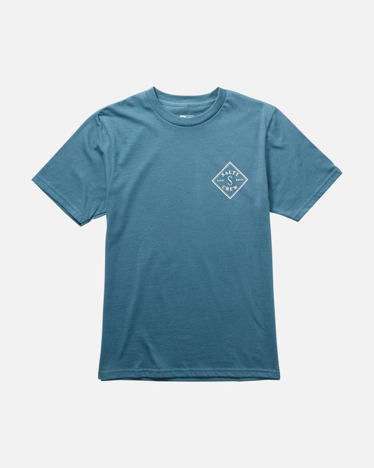 front view of Tippet Boys Slate S/S Tee