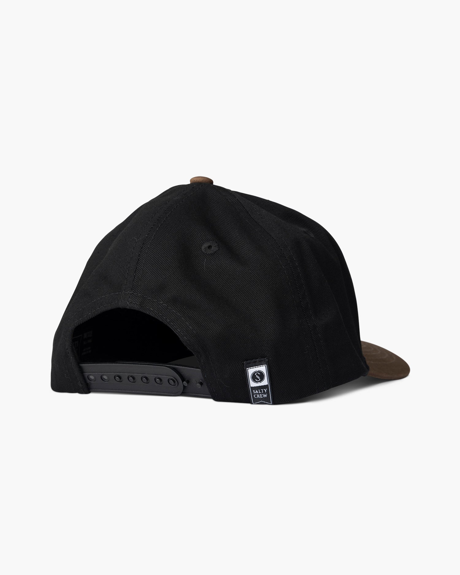 back view of Bruce Boys 6 Panel Black/Coffee