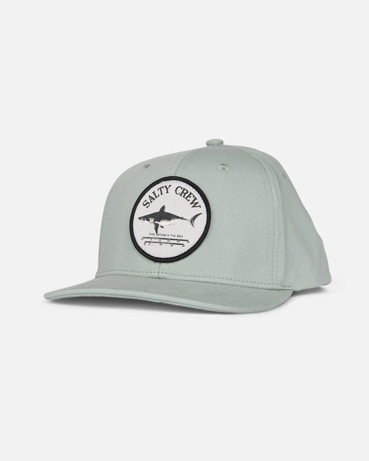 front view of Bruce Boys 6 Panel Hat - Mackerel