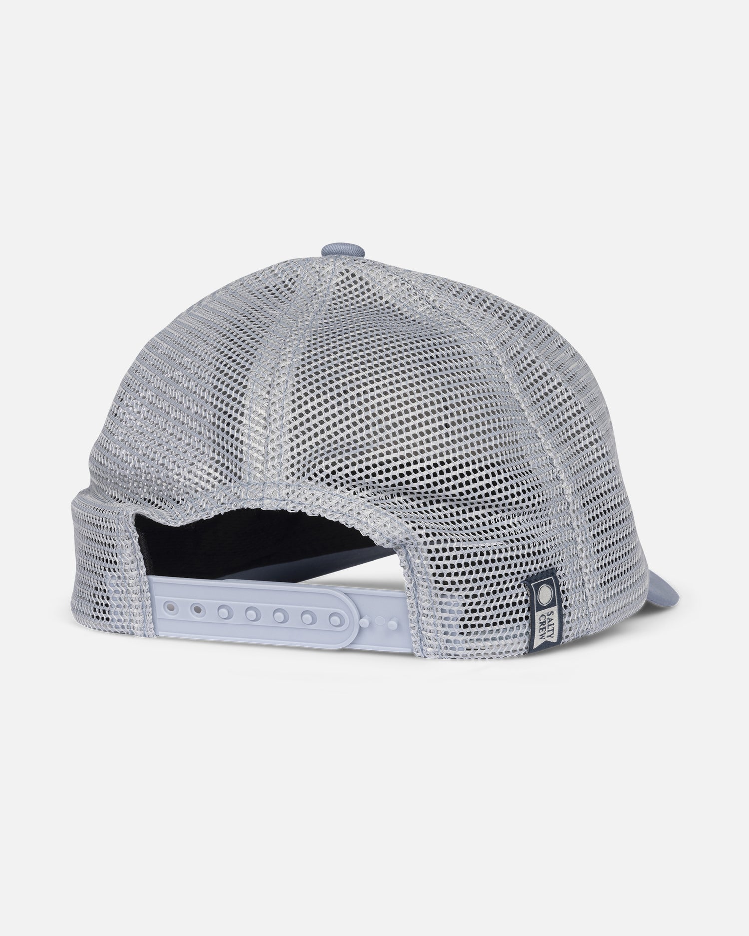 back view of Pinnacle Boys Retro Trucker Hat - Blue Fog