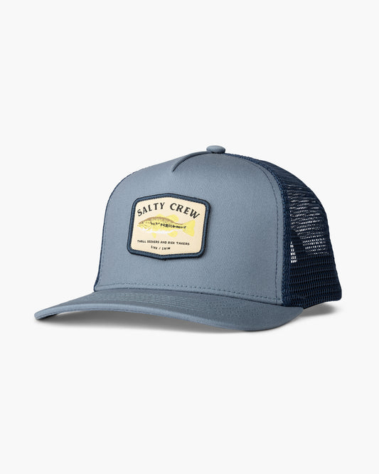 front view of Bigmouth Boys Slate/Navy Retro Trucker