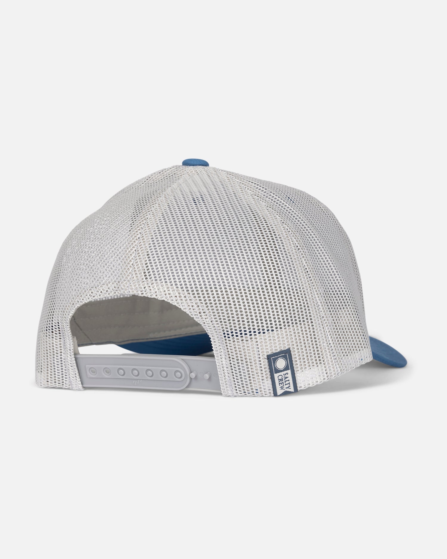 back view of Striper Retro Trucker - Slate/Silver