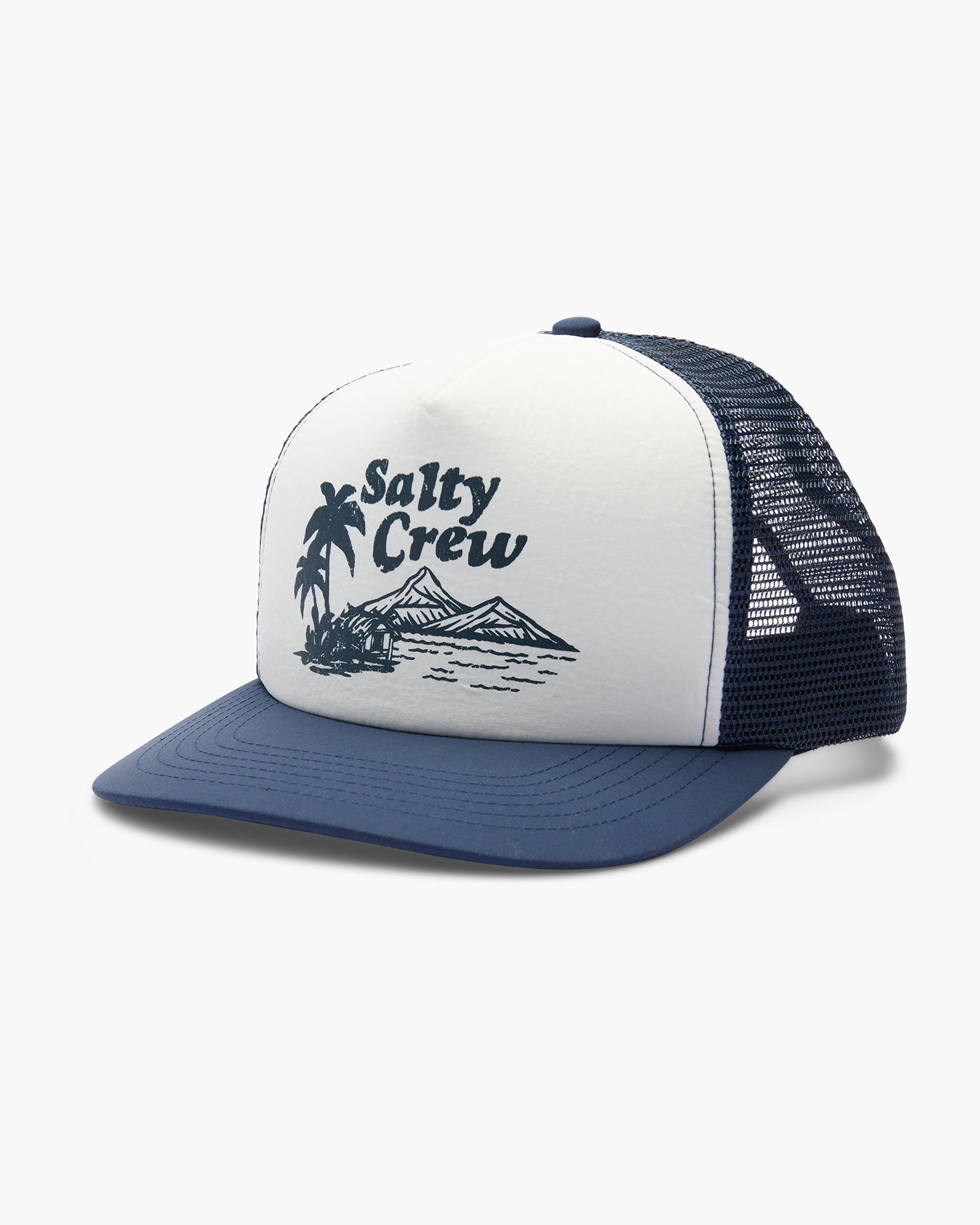 front view of Catch Of The Day Navy Trucker