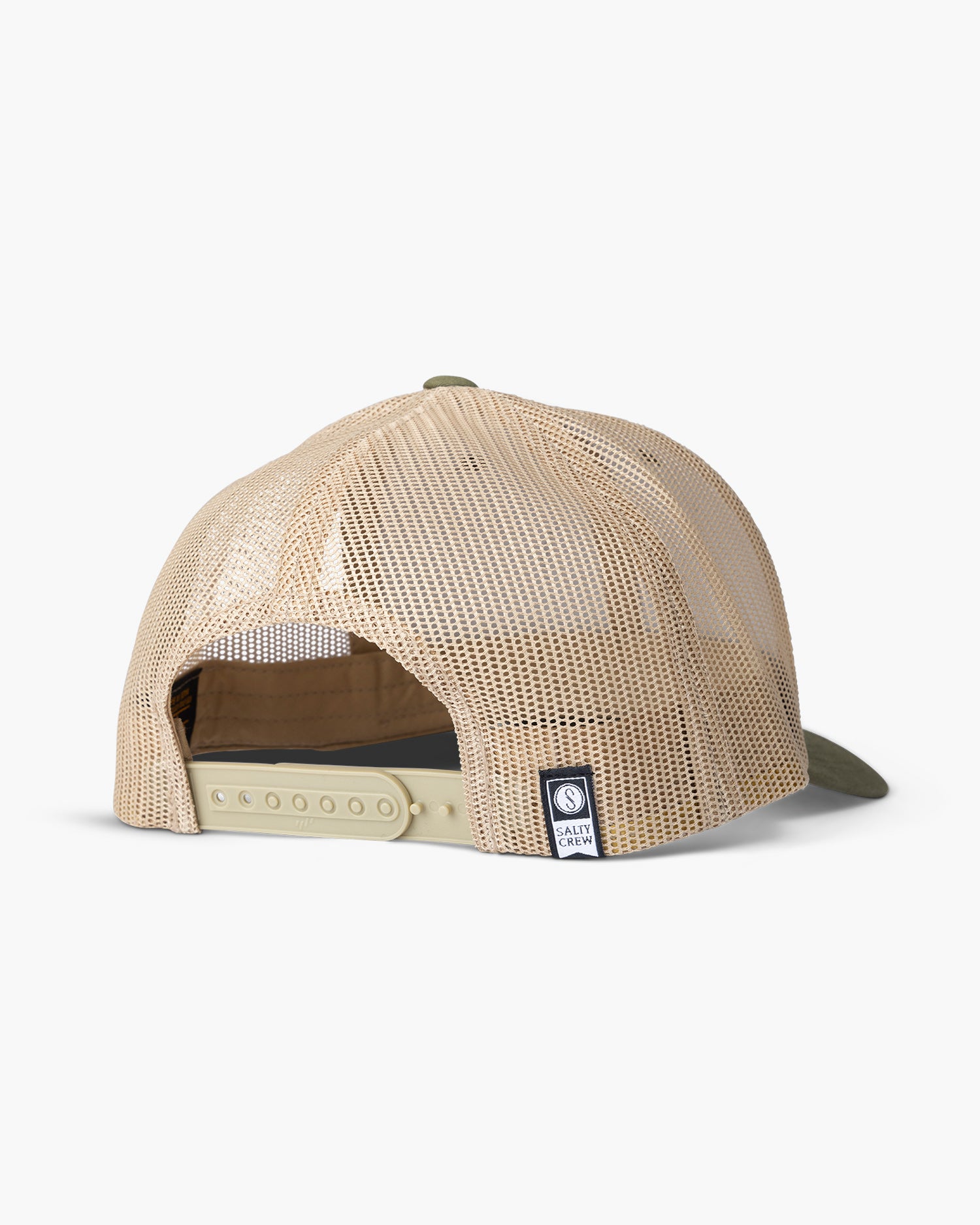 back view of Outlined Moss/Khaki Retro Trucker