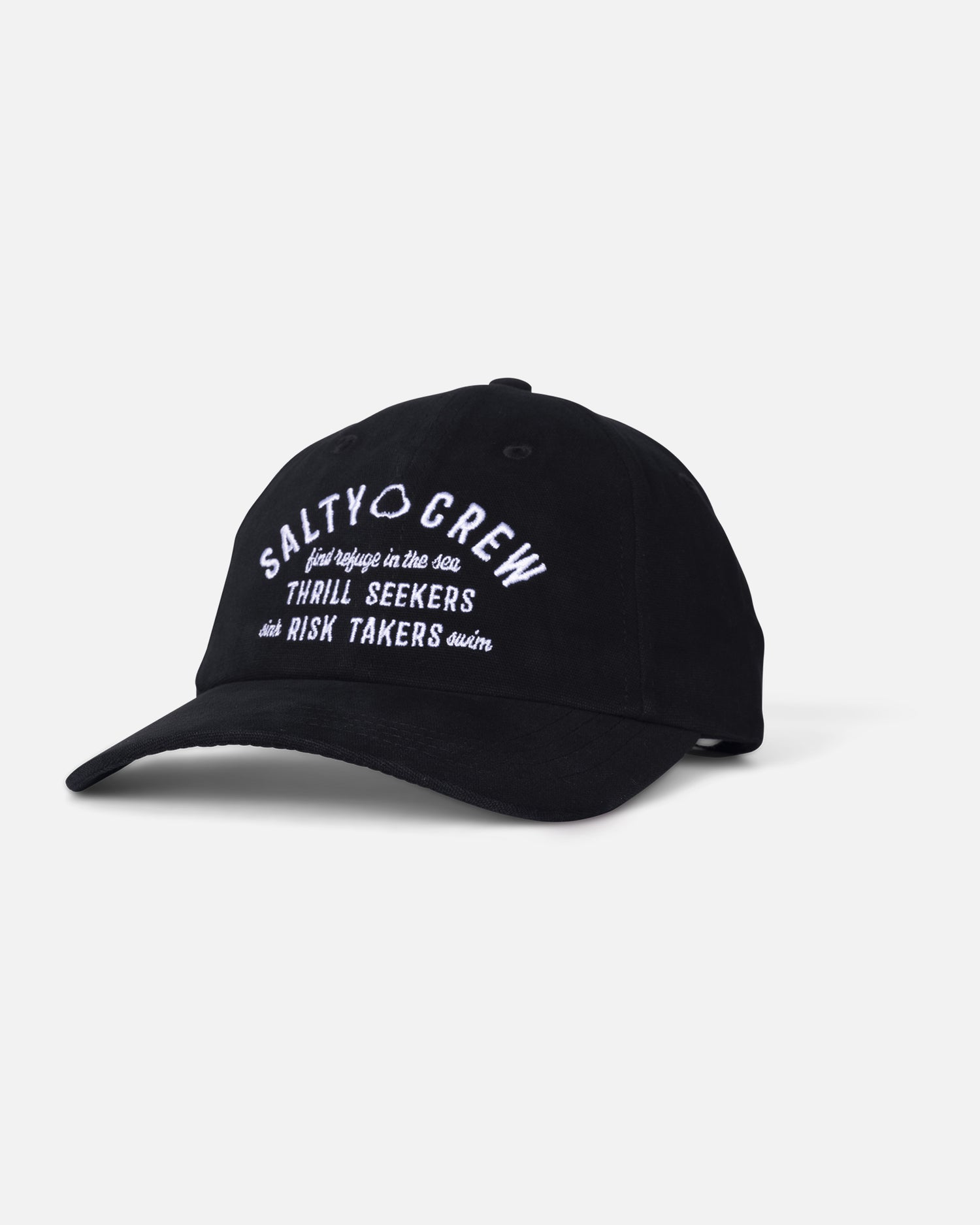 front view of Night Bite Dad Hat - Black