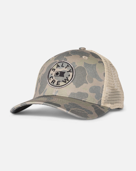 Watermark Retro Trucker Hat - Sand Camo