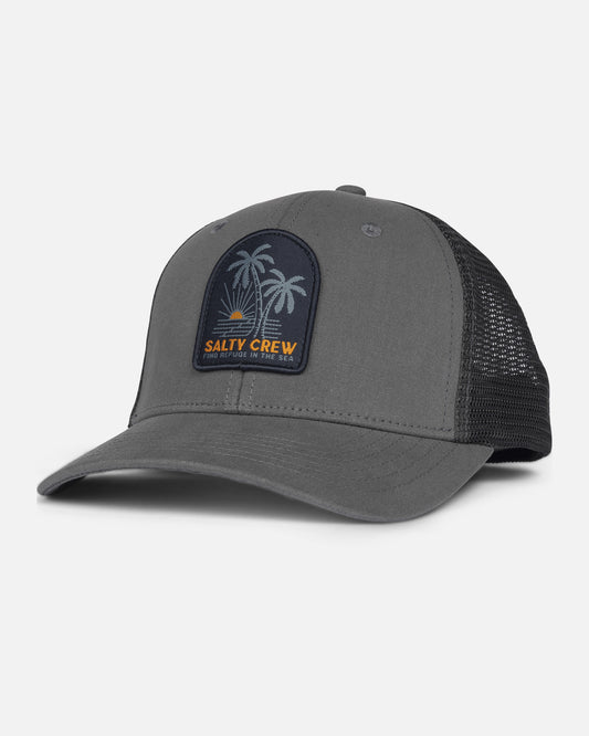 front view of Palmdale Retro Trucker - Charcoal