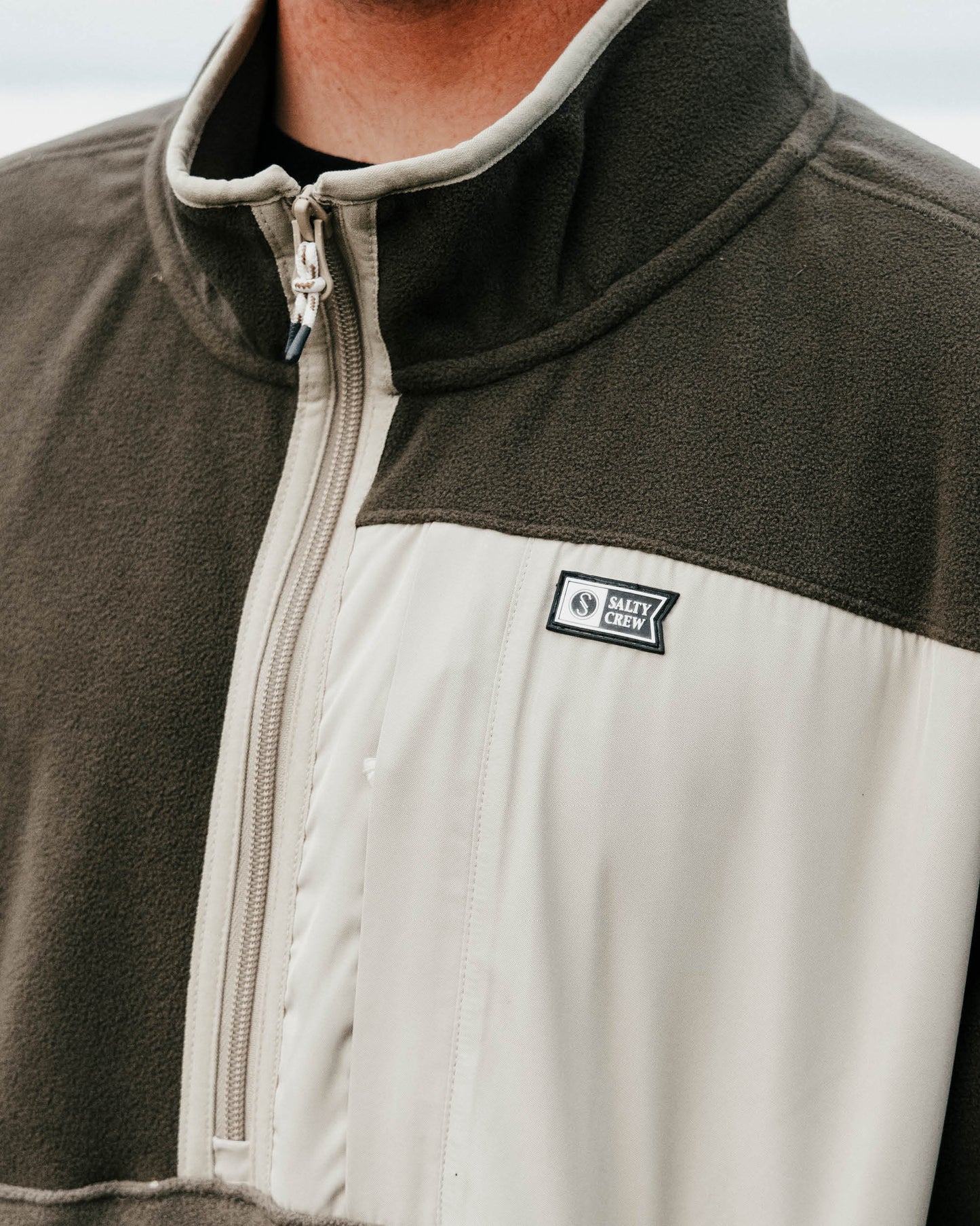 Swellter Polar Half Zip - Olive