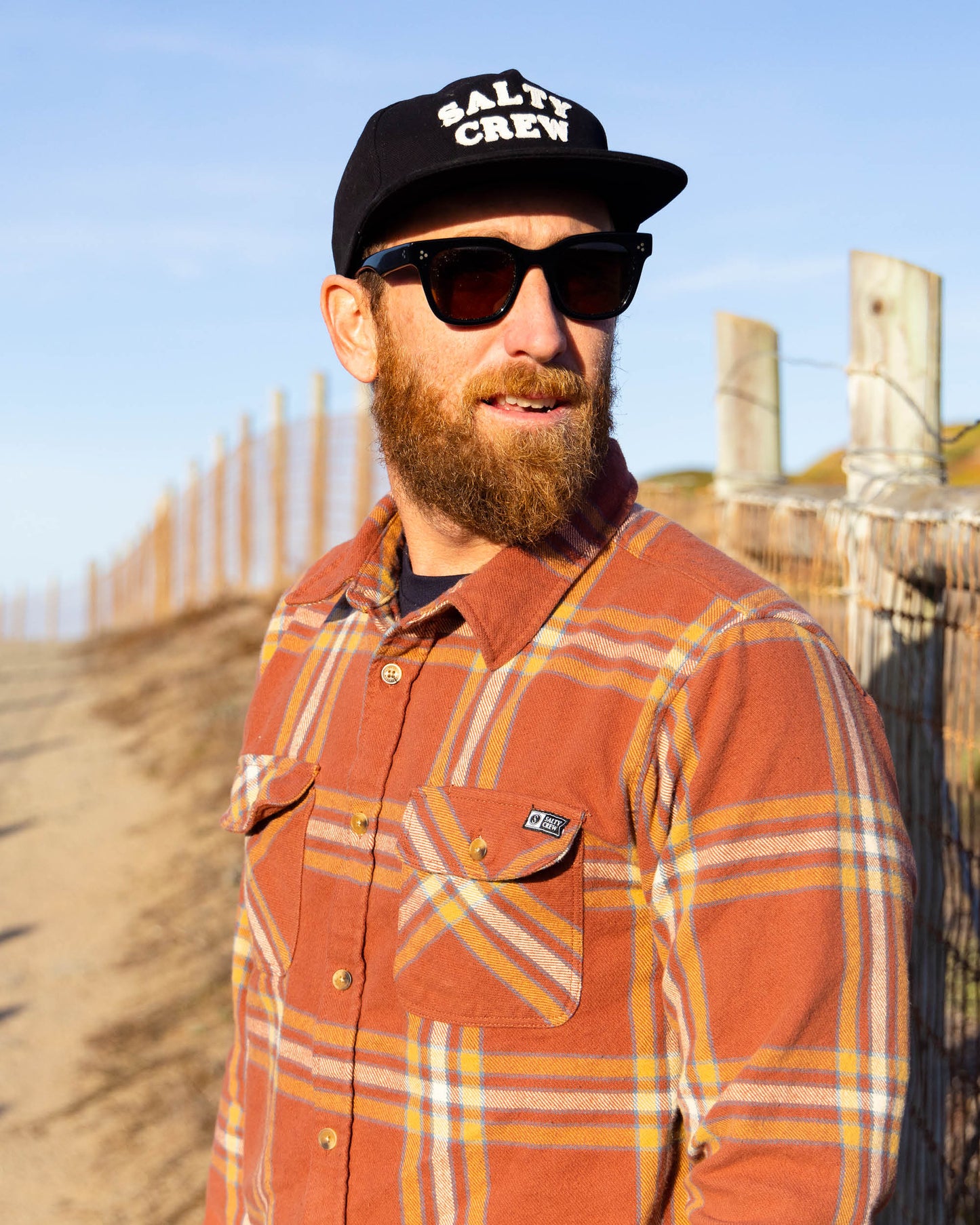 Landfall Flannel - Brick Red