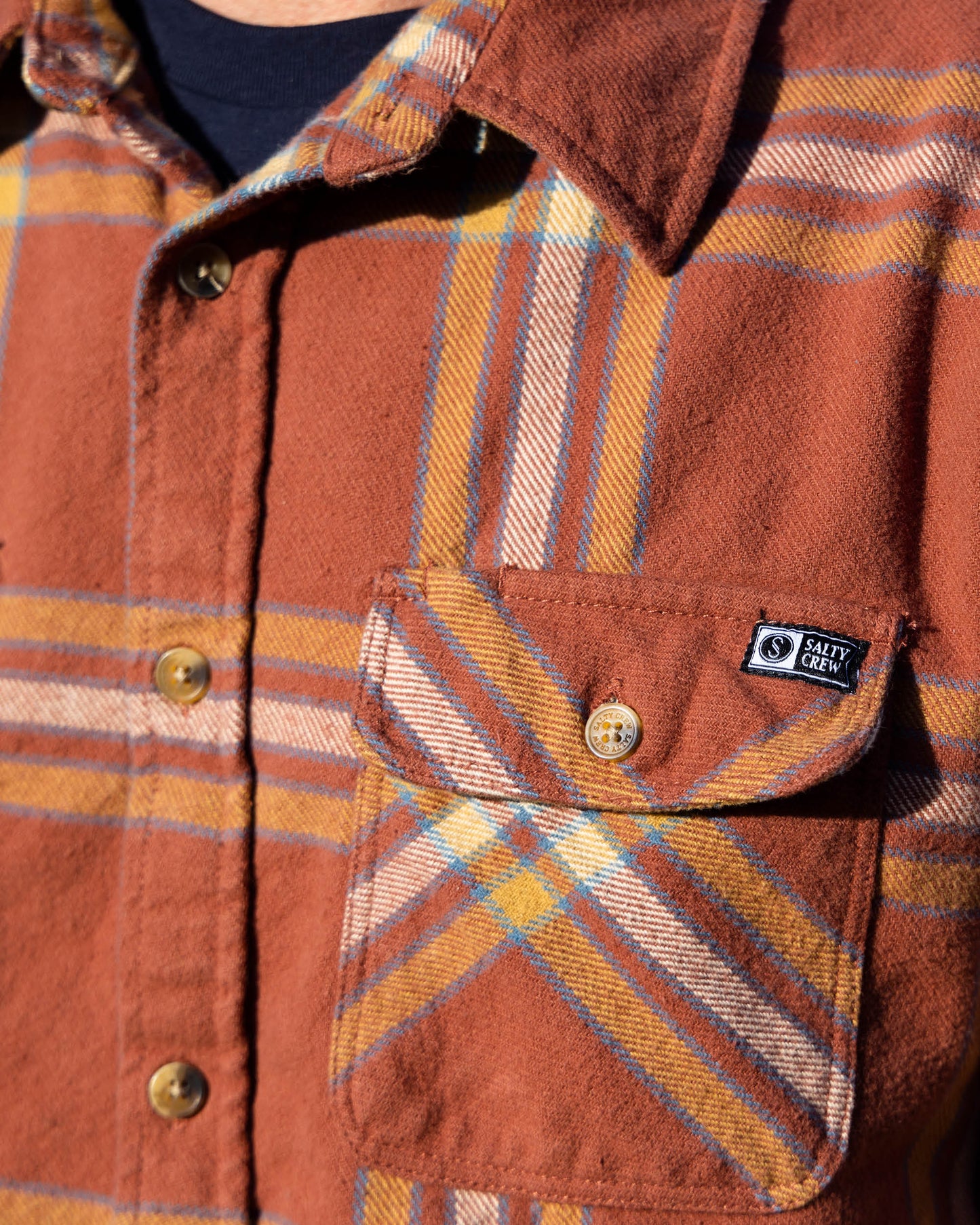 Landfall Flannel - Brick Red