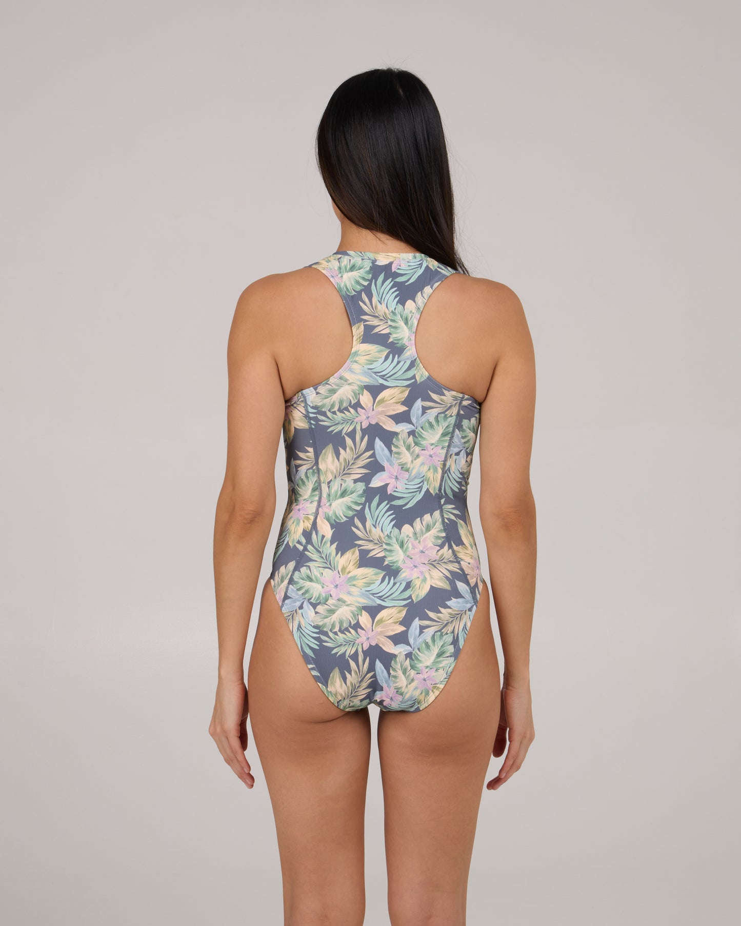 back view of North Shore Surf Suit - Bluestone