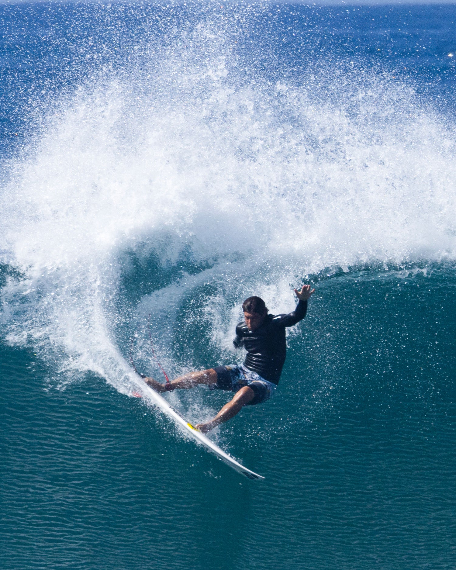 action shot of Channels Mackerel Boardshort