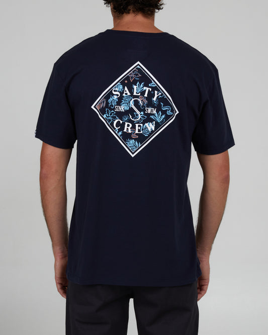 back view of Choppy Navy S/S Premium Tee