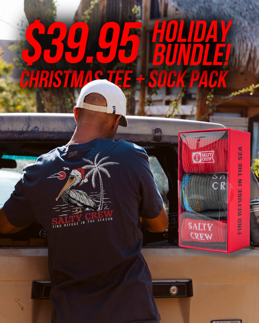 Holiday Pelican Tee + Yuletide Sock Box Bundle